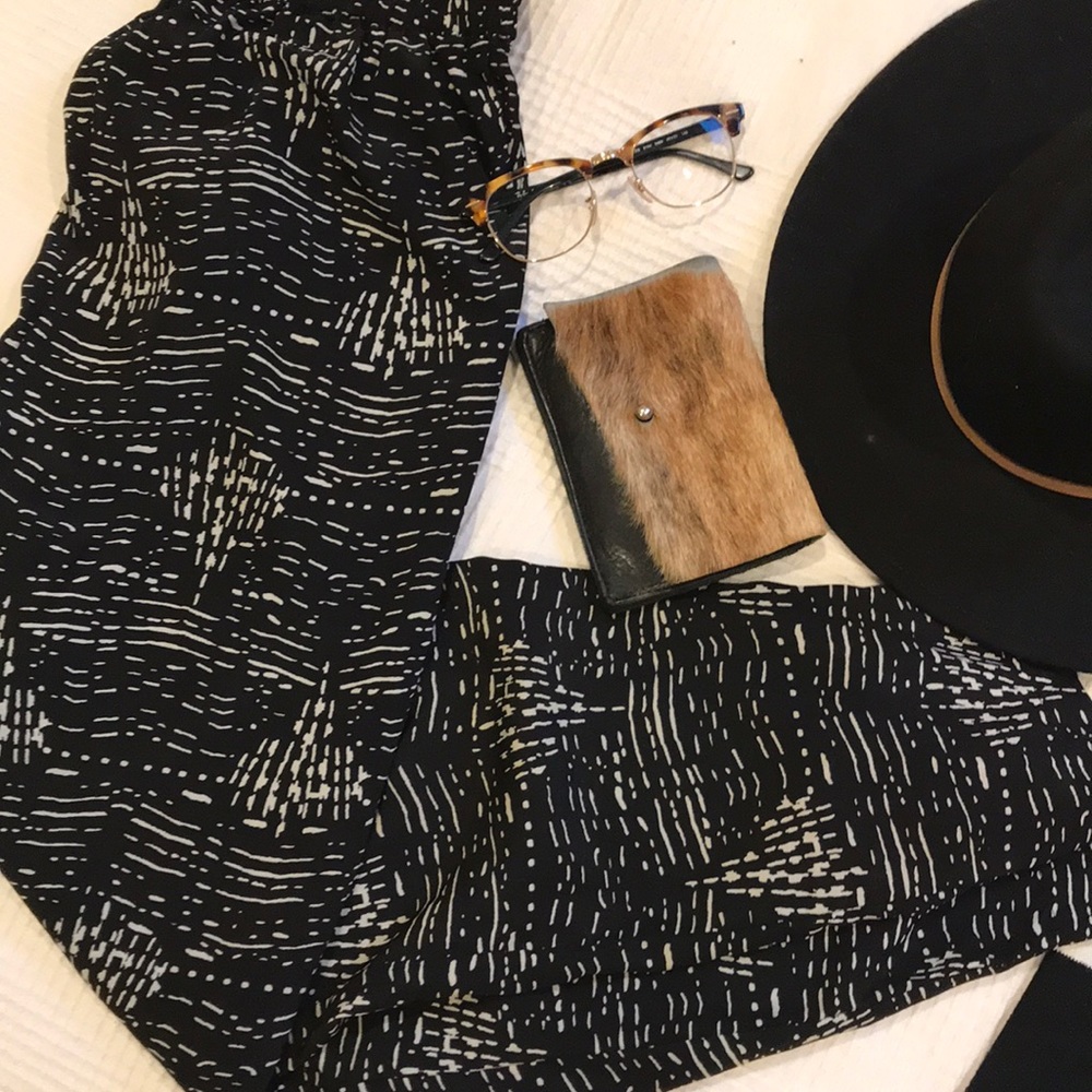 Patterned harem pants